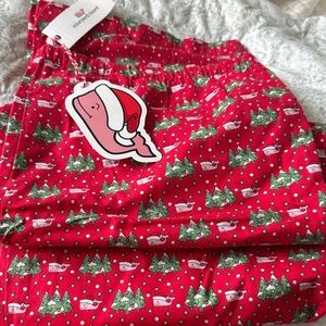 Vineyard Vines women’s  Festive Red Pajama Bottoms